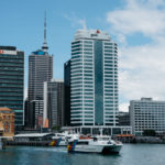 Auckland City Harbor Port Skyline