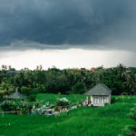 Dark Clouds Rain Bali Farm