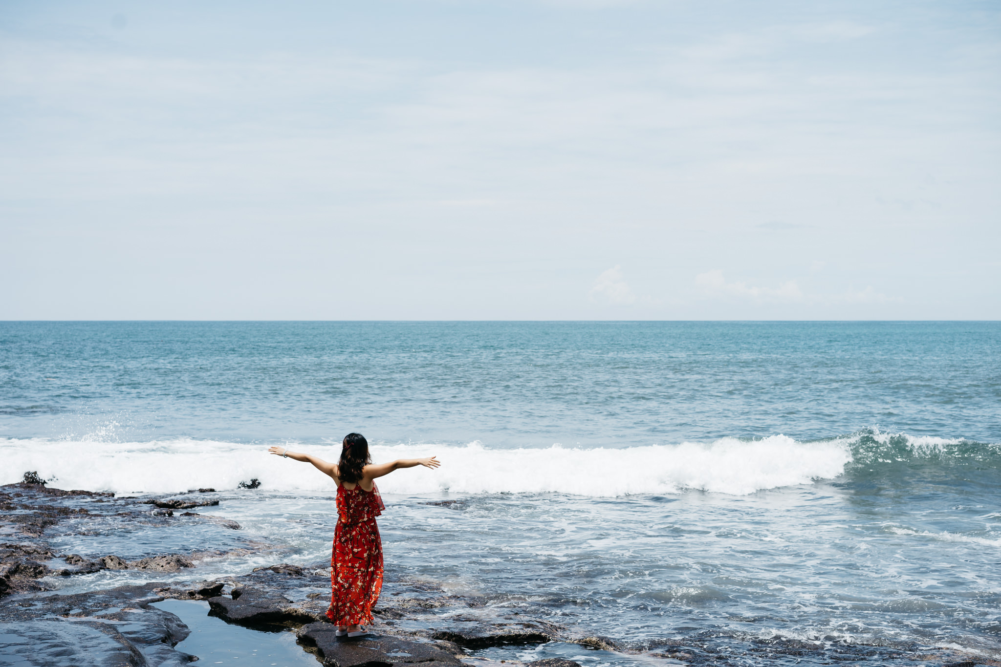 Freedom Girl Enjoy Ocean