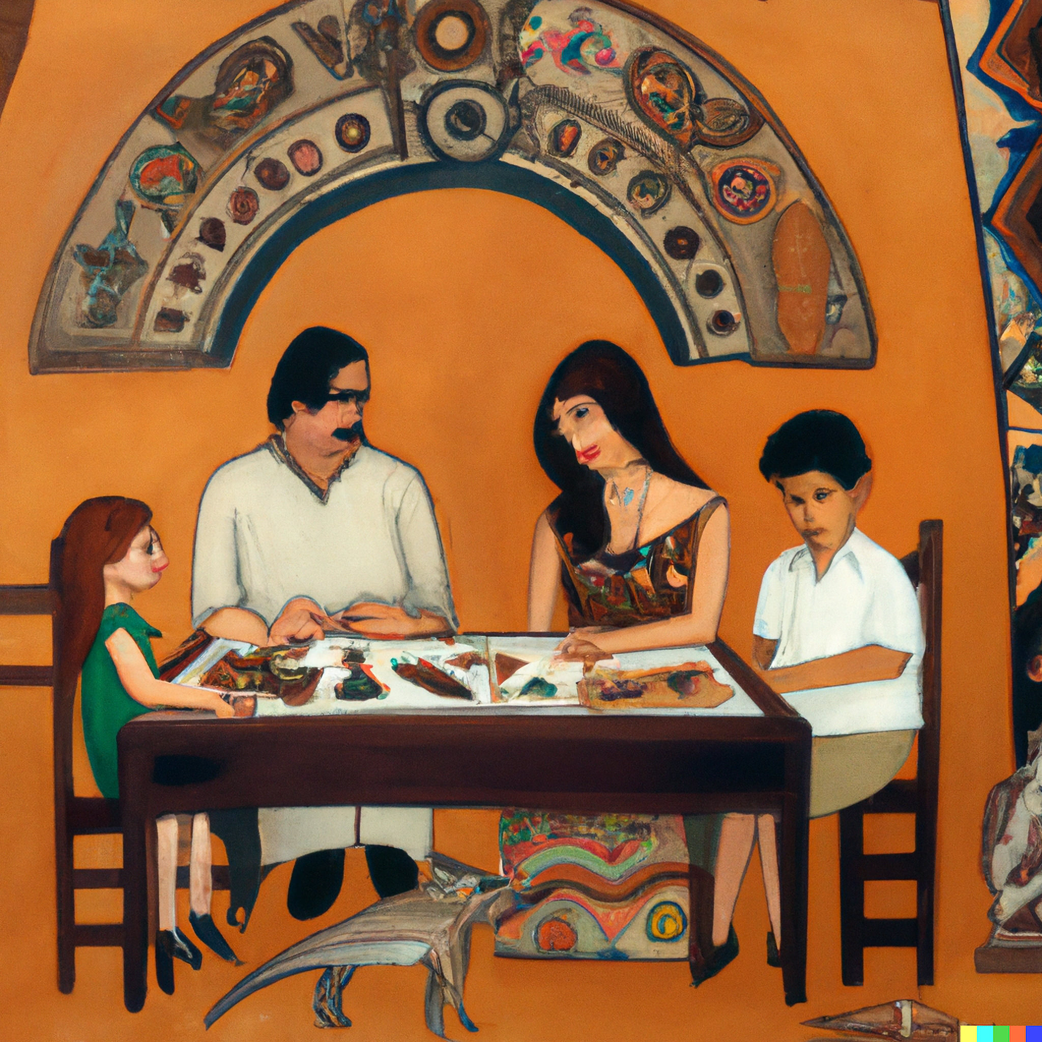 a-traditional-mexican-family-studying-by-dali-2