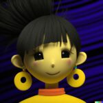 cartoon-figure-of-a-chinese-woman-with-black-hair-and-a-traditional-yellow-dress-1