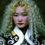 chinese-young-women-a-white-curly-hair-in-a-mongolian-dress-1
