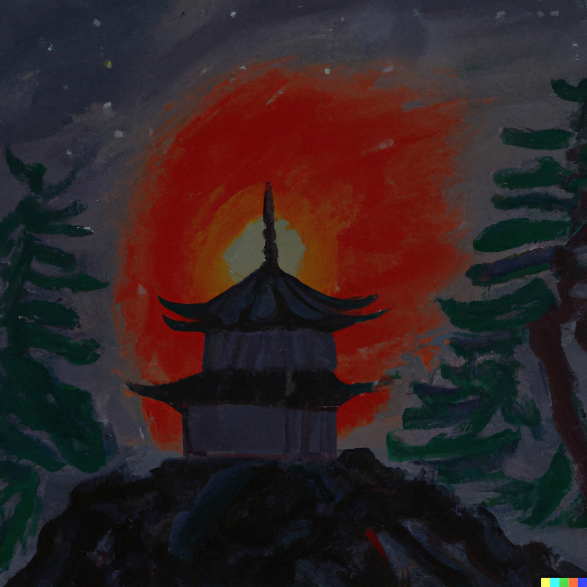 landscape-of-a-japanese-pagoda-in-china-in-a-dark-forest-1
