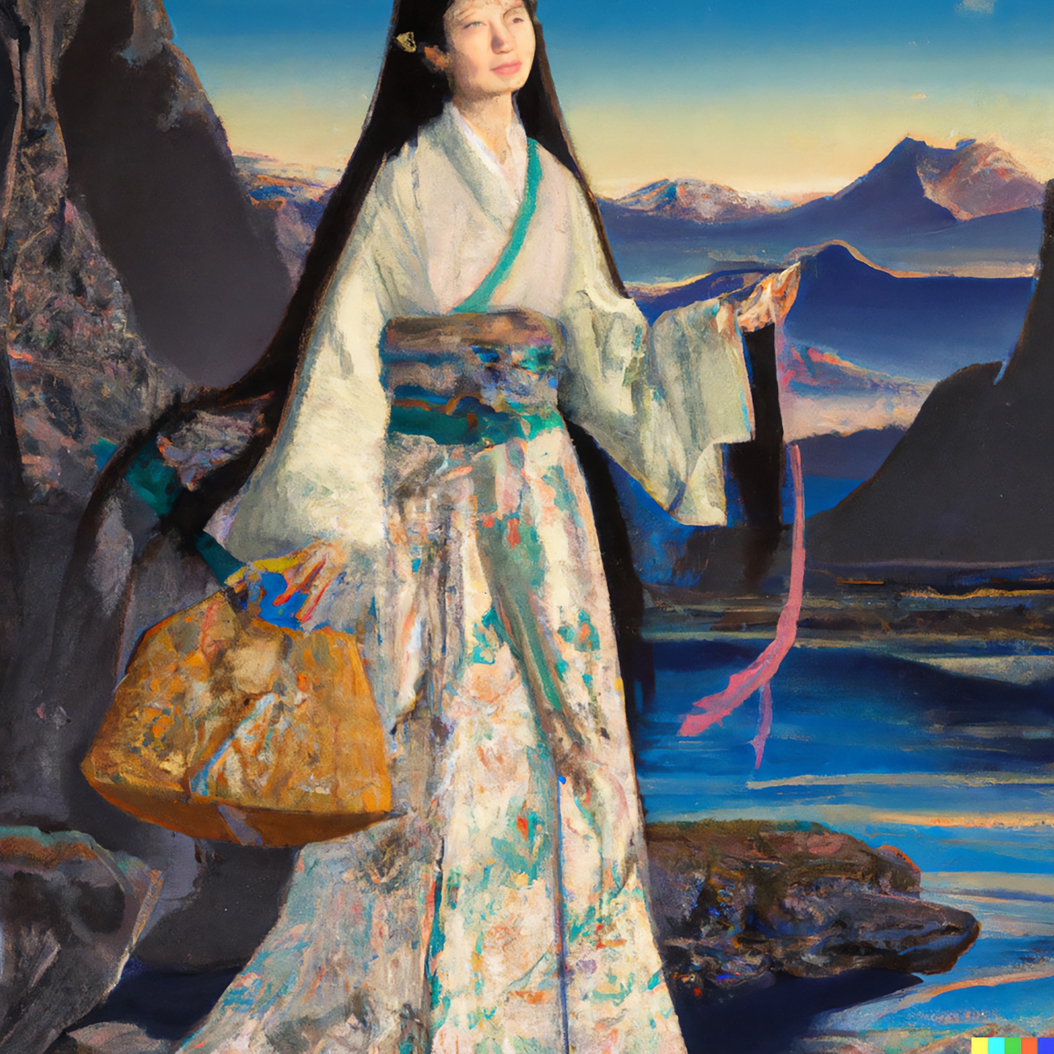mongolian-woman-with-long-wild-blond-hair-with-luxury-handbag-1