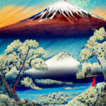 mount-fuji-in-japan-with-japanese-symbols-in-neo-futuristic-painting