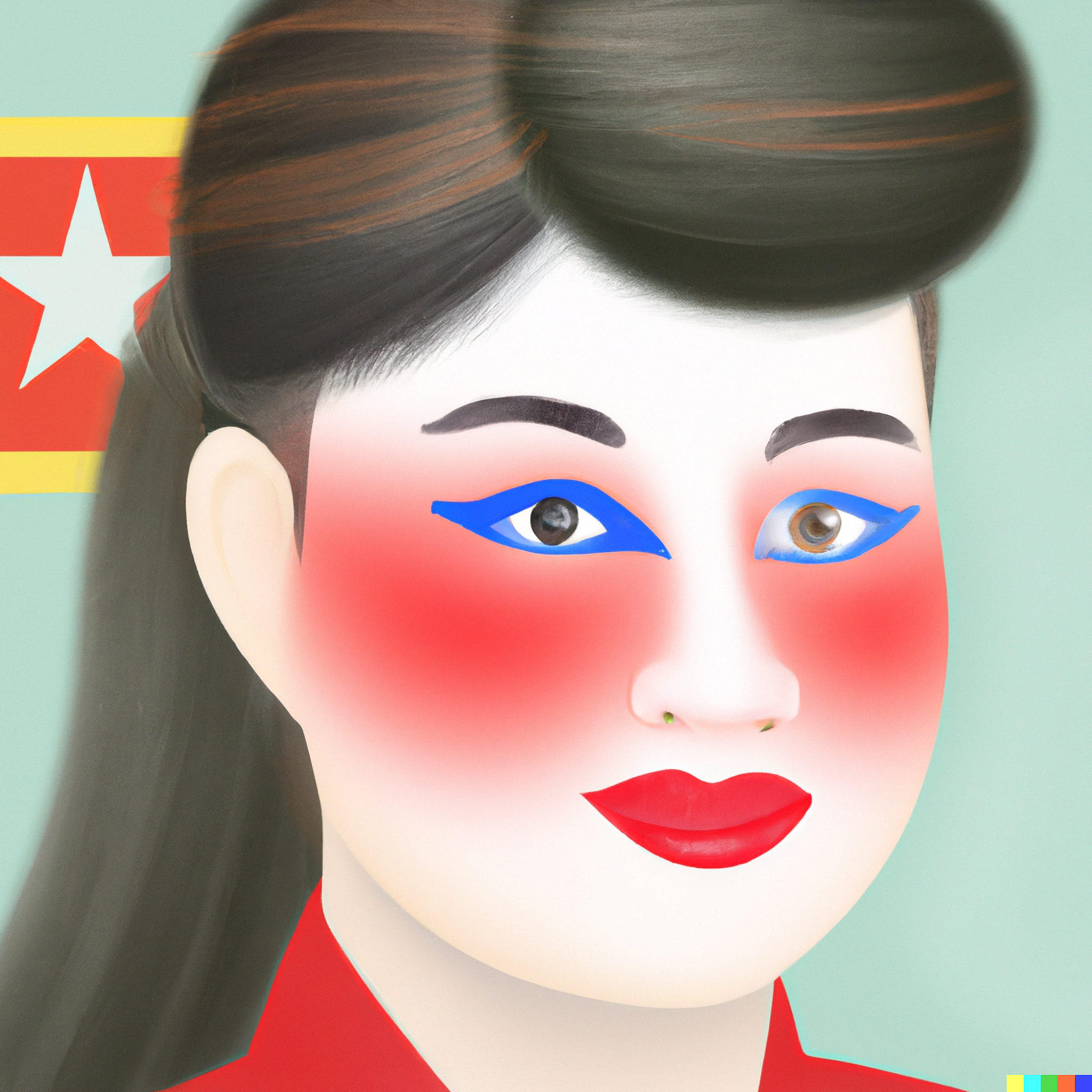 north-korean-woman-style-of-a-painting-by-song-byeok-2