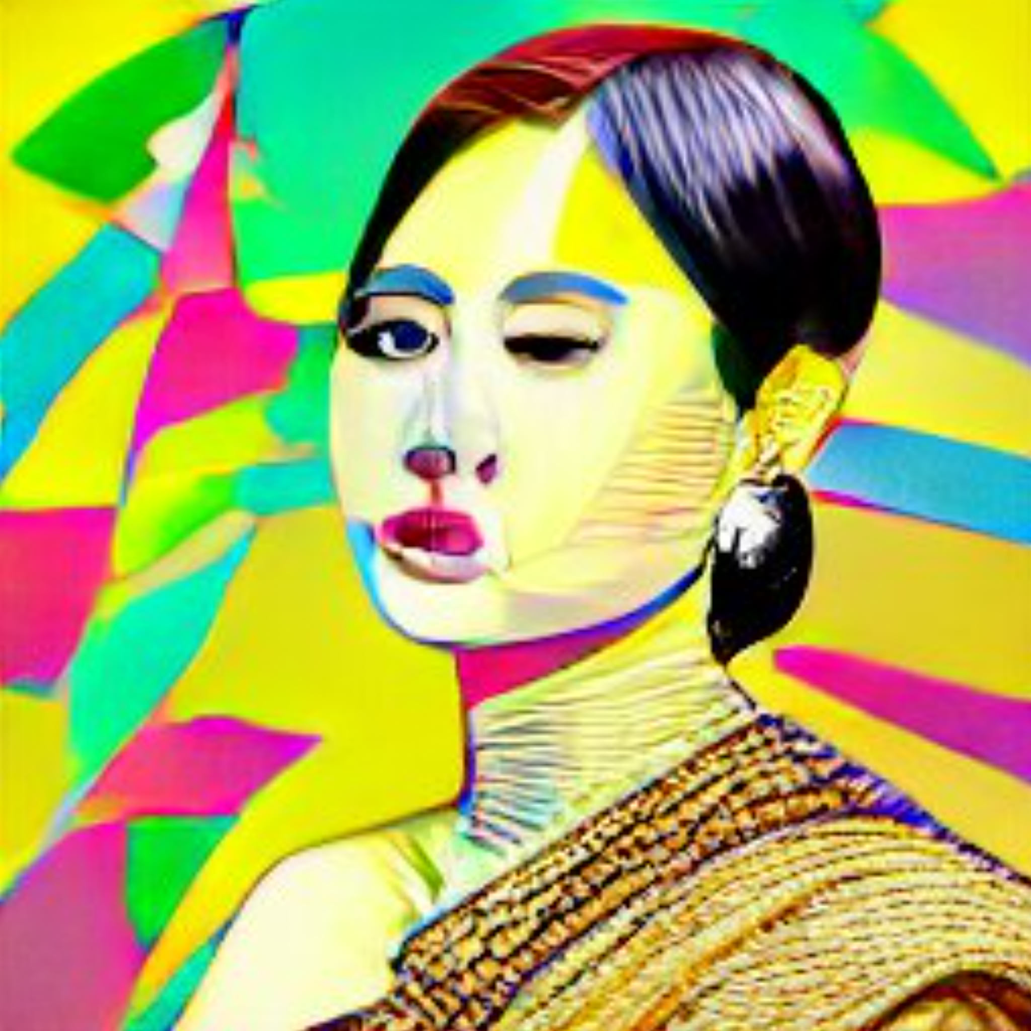 photo-realistic-portrait-of-a-thai-woman-in-a-traditional-outfit-in-pop-art