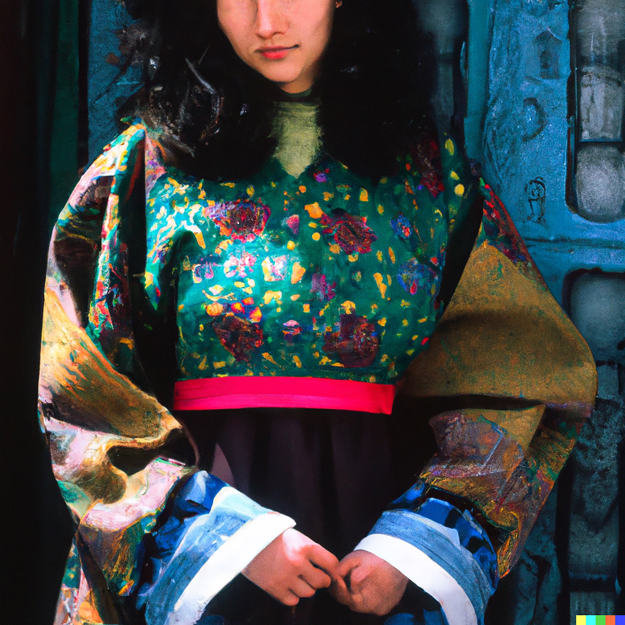 portrait-of-a-chinese-young-women-a-brown-curled-hair-in-a-mongolian-dress-1