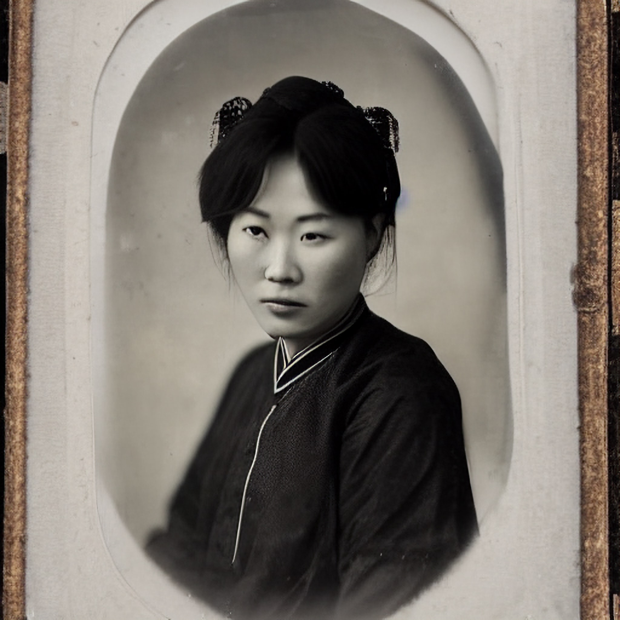 Wet plate photo of a Chinese woman - 2 • VIARAMI