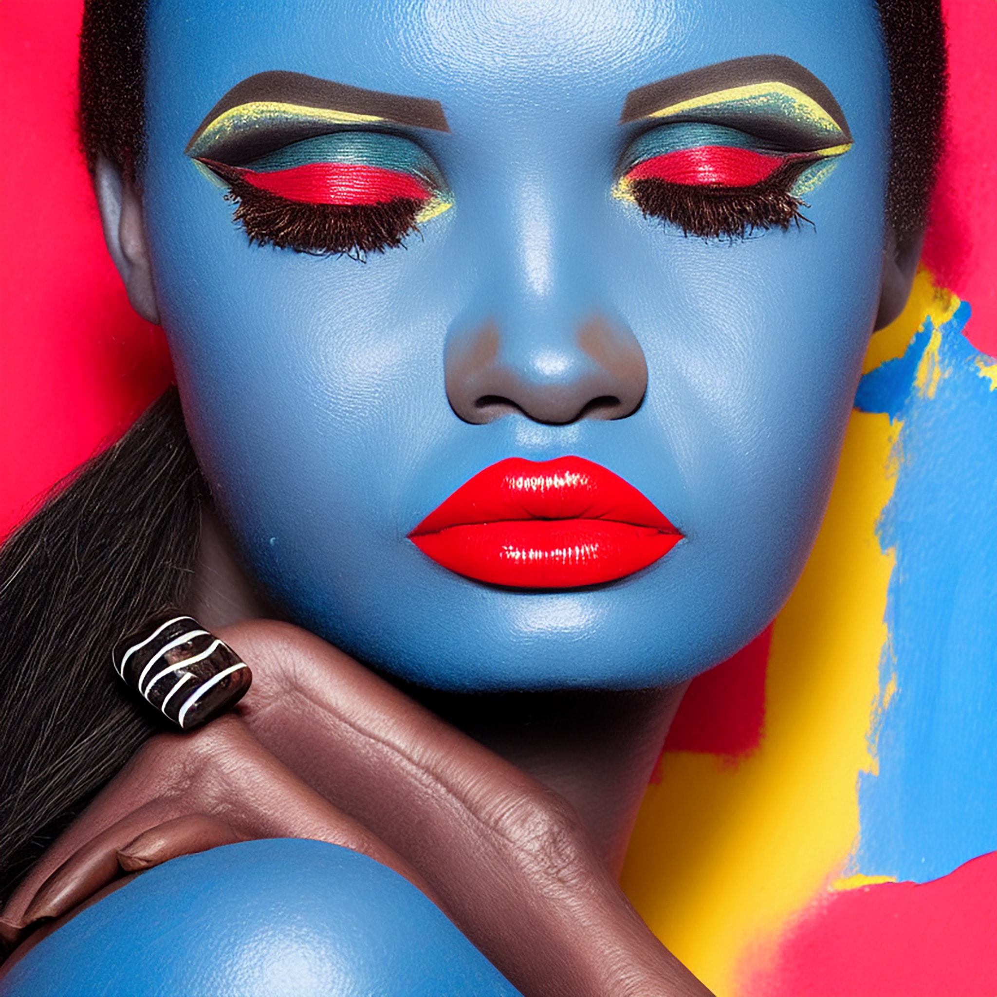 african-model-blue-skin-red-make-up