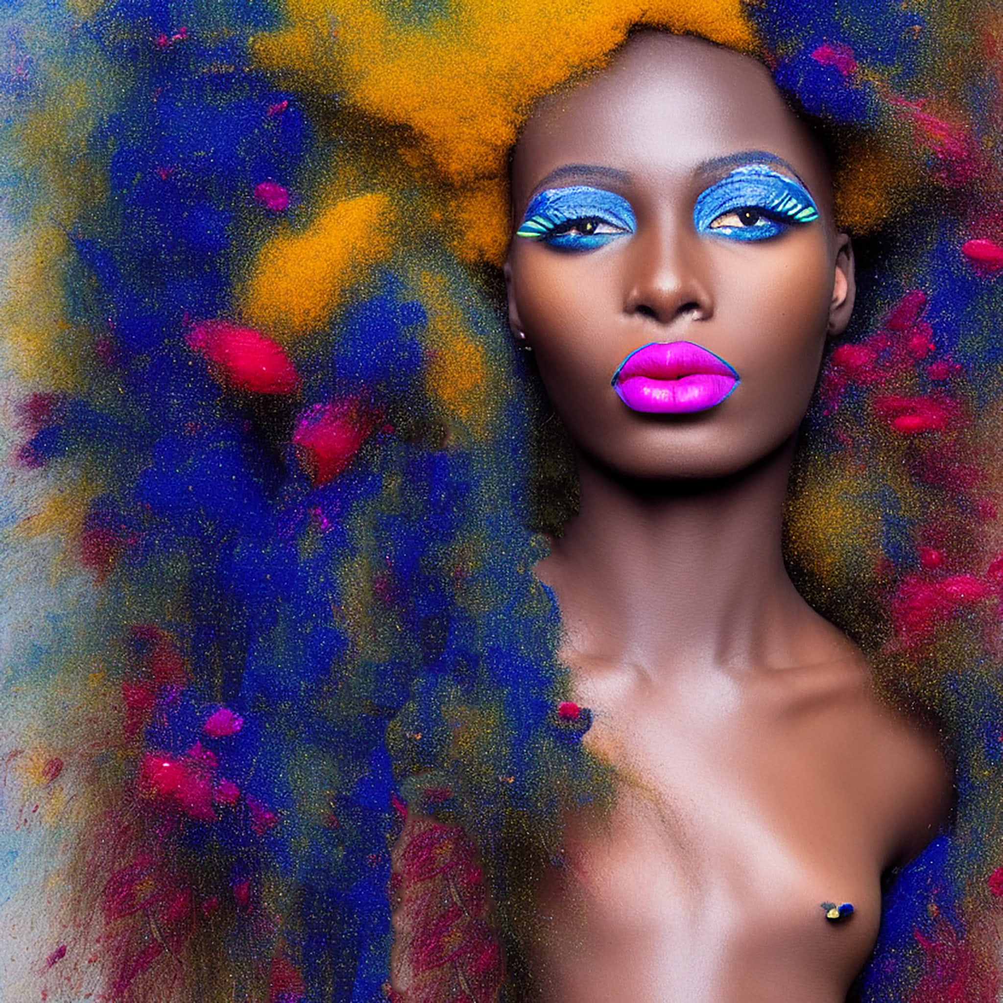 african-model-exploding-colors-studio