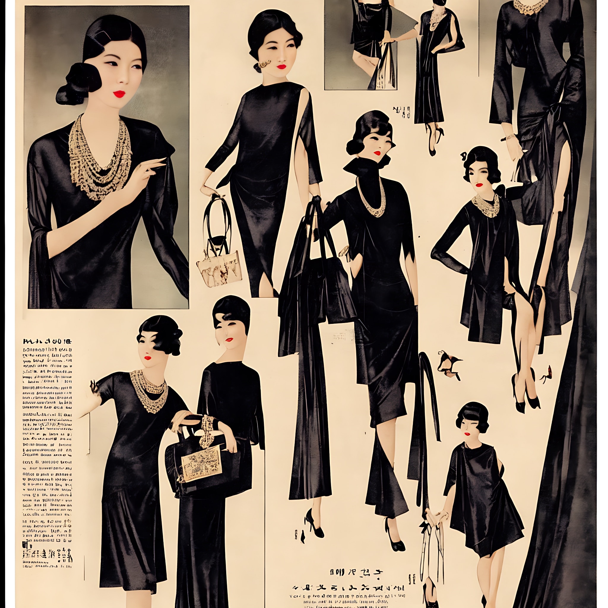 Asian fashion advertisement in the 1920 - 1 • VIARAMI