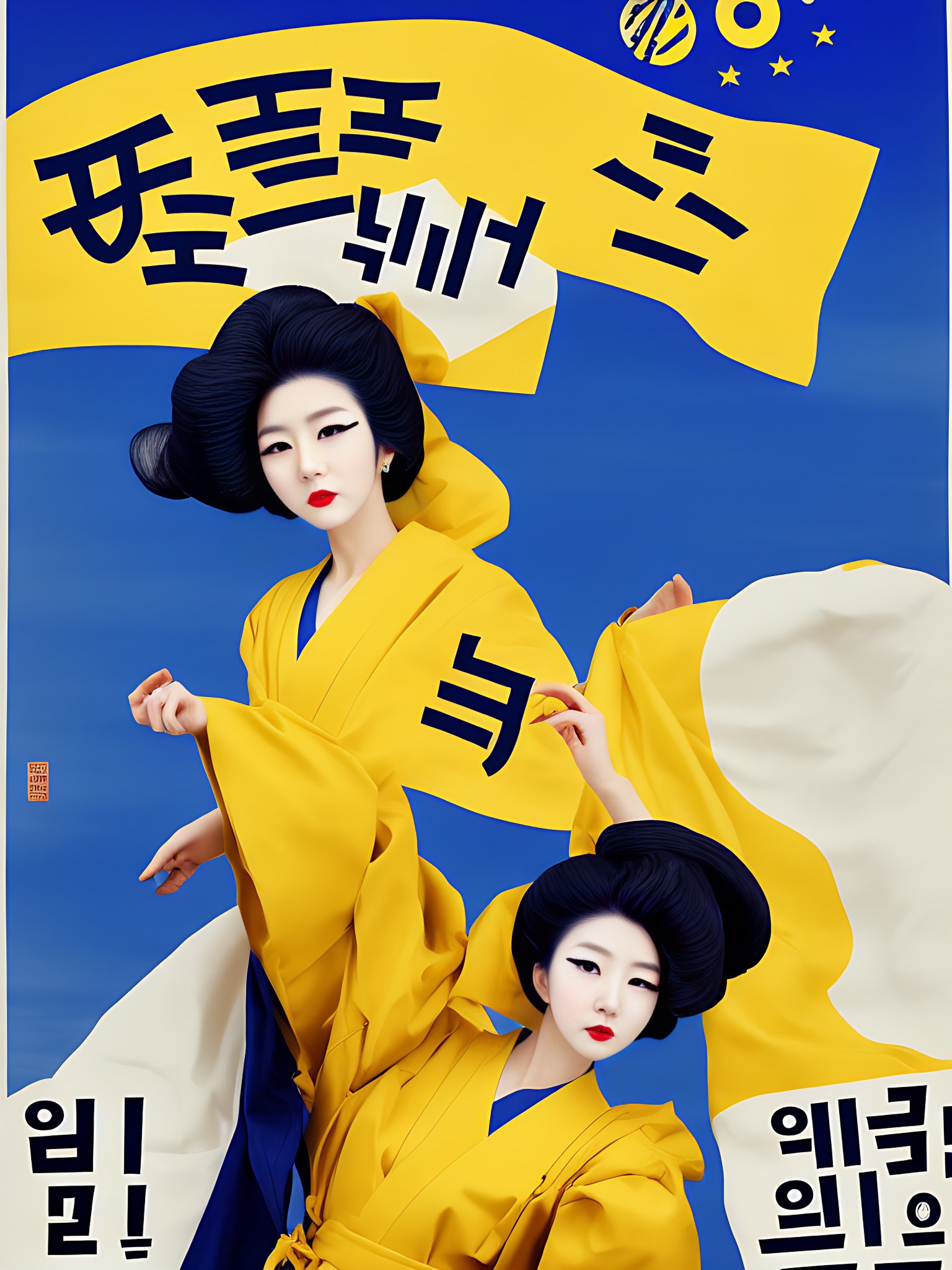 asian-poster-design-yellow-blue-model-fashion-3