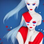 blue-red-white-hair-model-design-3d-art-ai-1