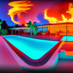 bungalow-pool-fire-neon-color