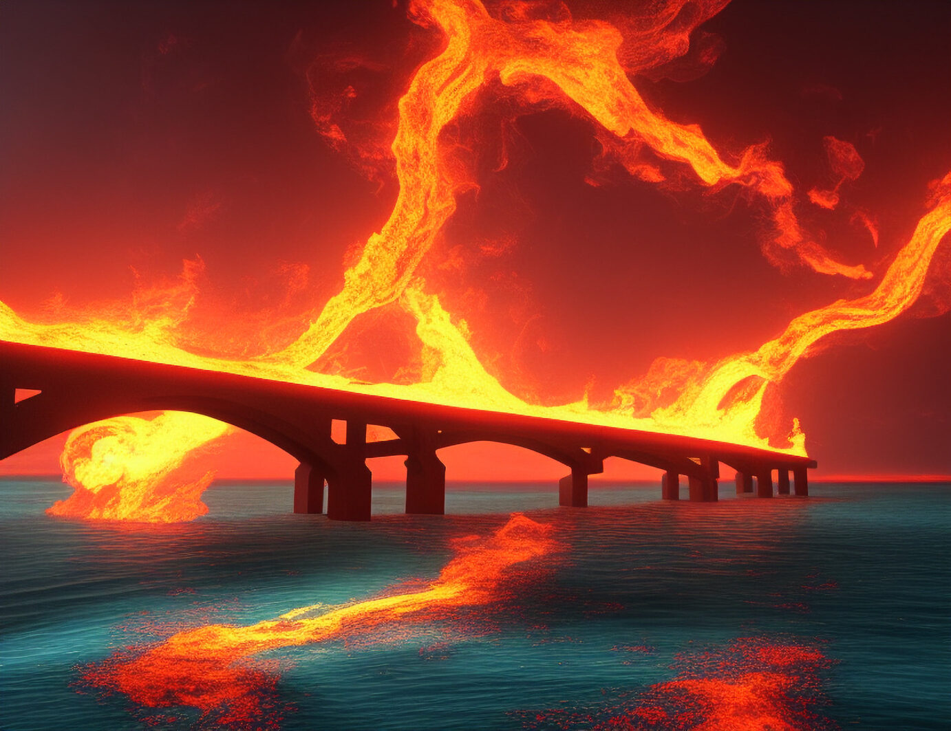 Burning Bridge Viarami