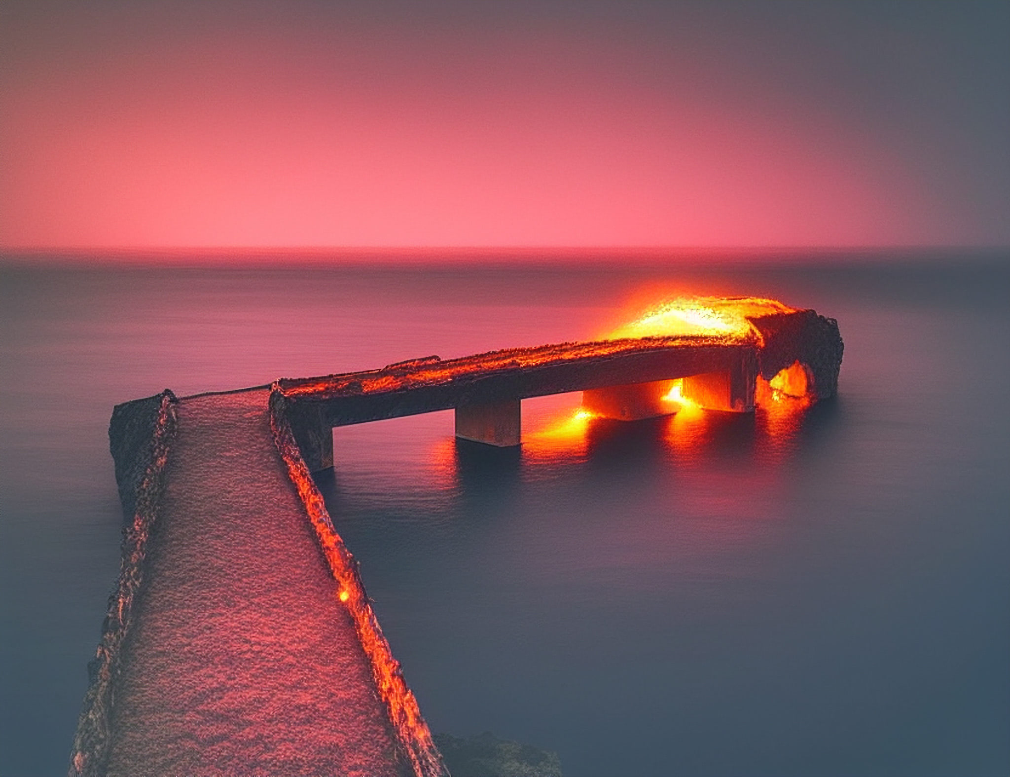 burning-fire-bridge-ocean-3