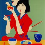 chinese-ramen-eating-dinner-painting