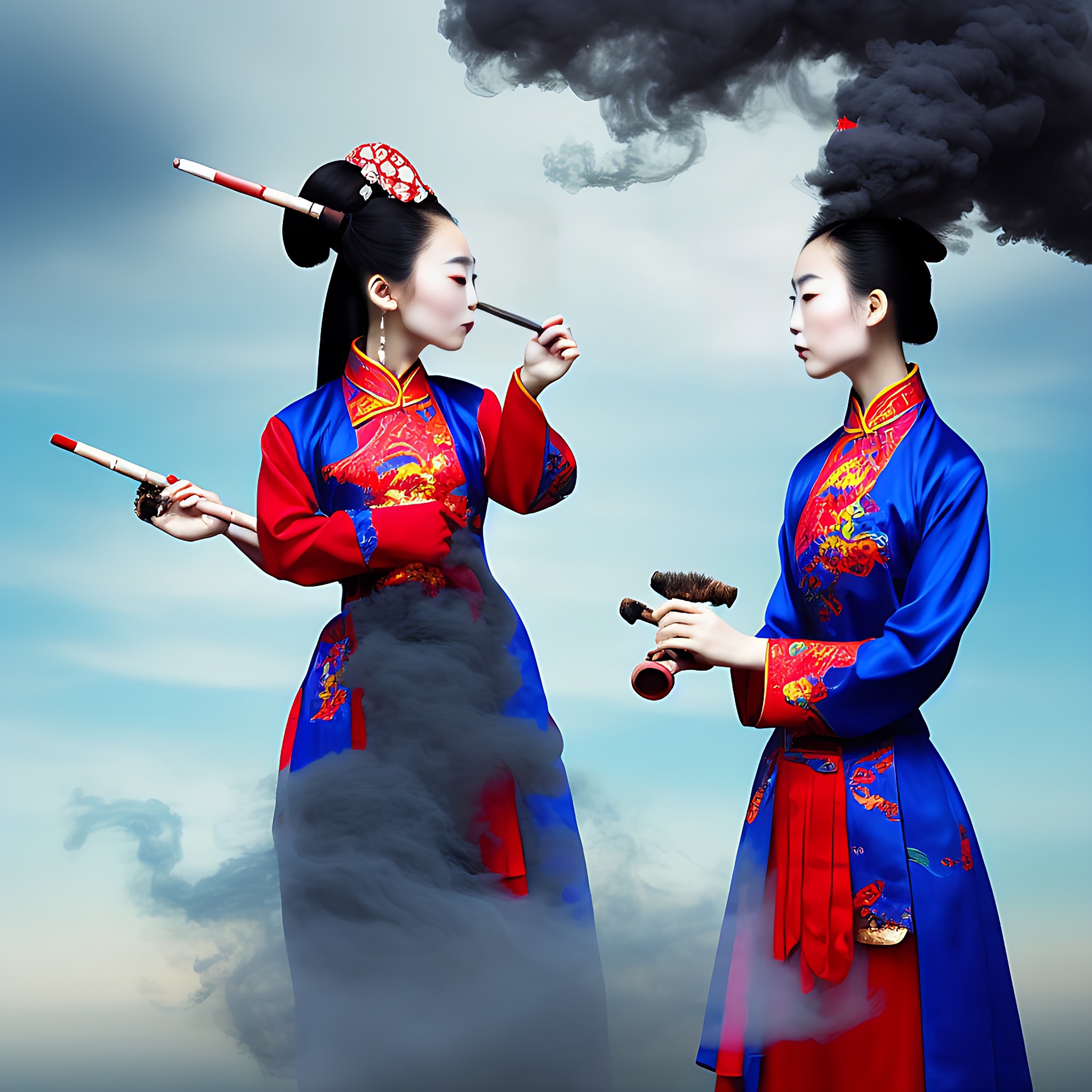 chinese-traditional-girl-woman-smoke-smoking