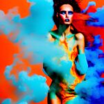 digital-art-spanish-model-colorful-smoke-3