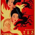 dragon-fire-woman-poster-design-vintage-2