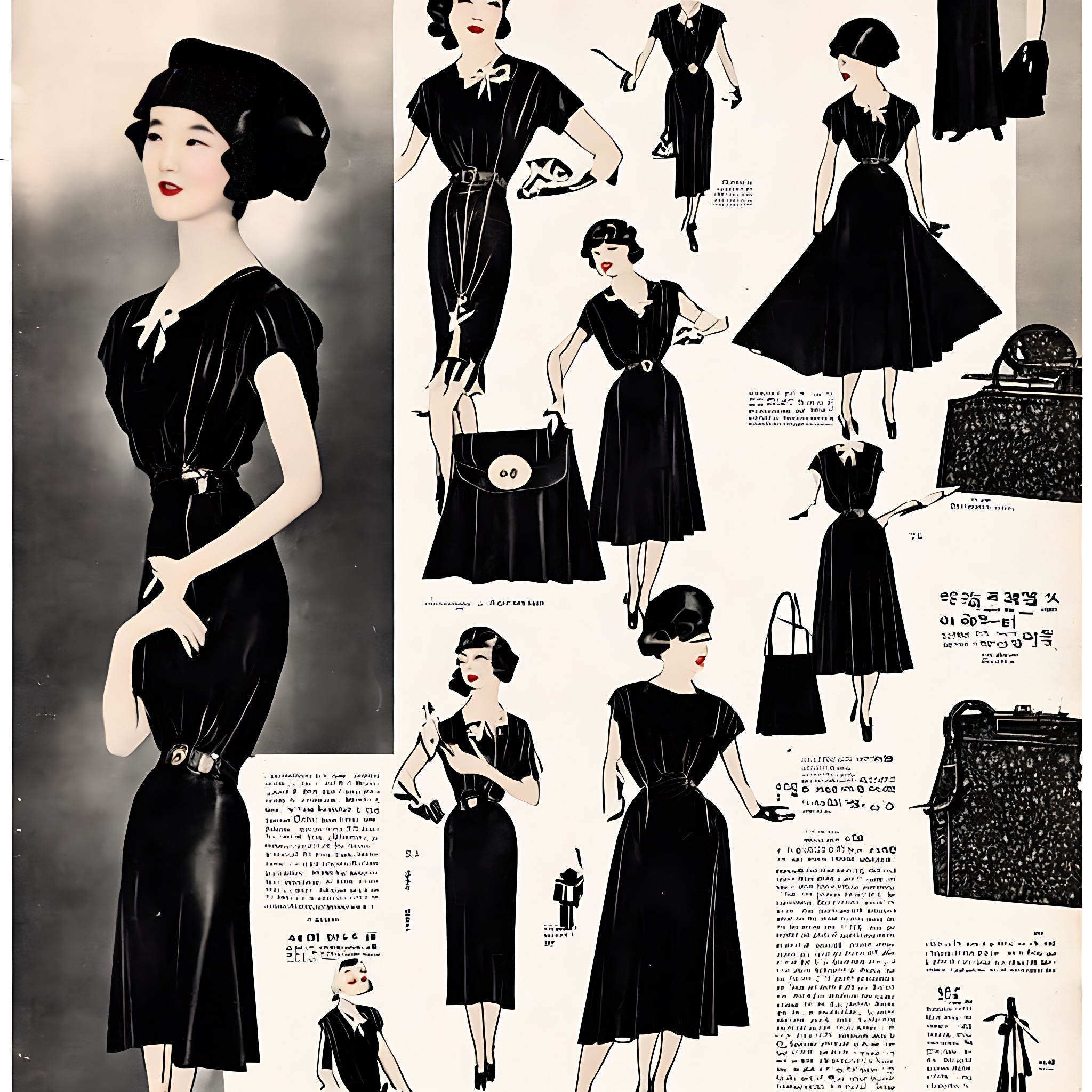 Fashion advertisement for Korea in the 1930s - 1 • VIARAMI