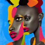 intense-color-painting-cubism-african-model-2