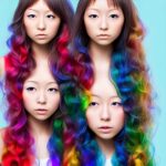 japanese-girl-colorful-rainbow-hair-stable-diffusion-3
