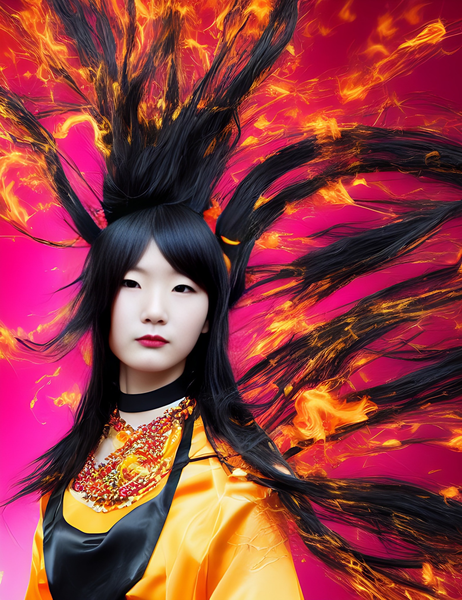 japanese-girl-fire-flame-hair