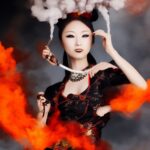 japanese-model-portrait-fire-flames-traditional-dress-1