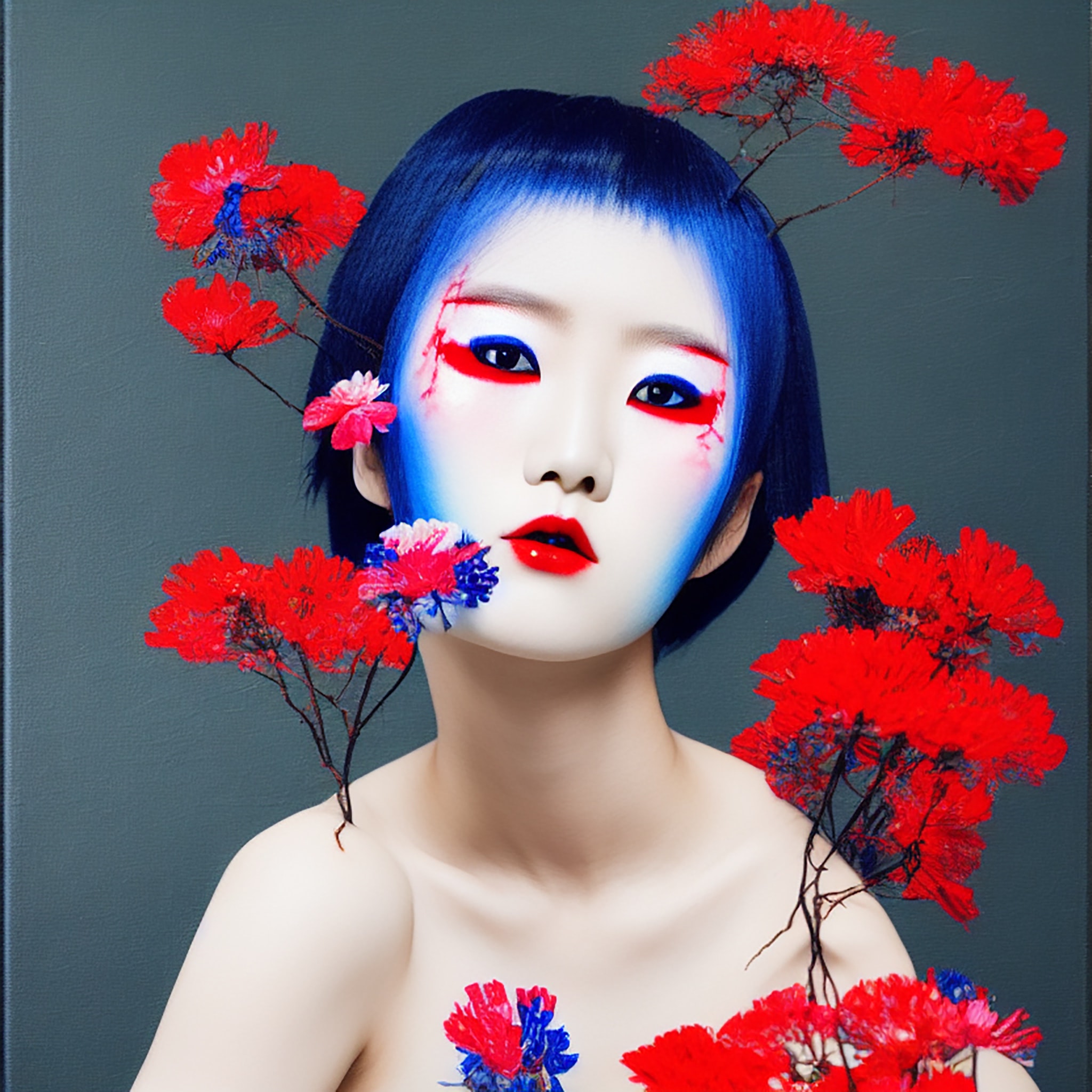 japanese-traditional-floral-portrait-model-1