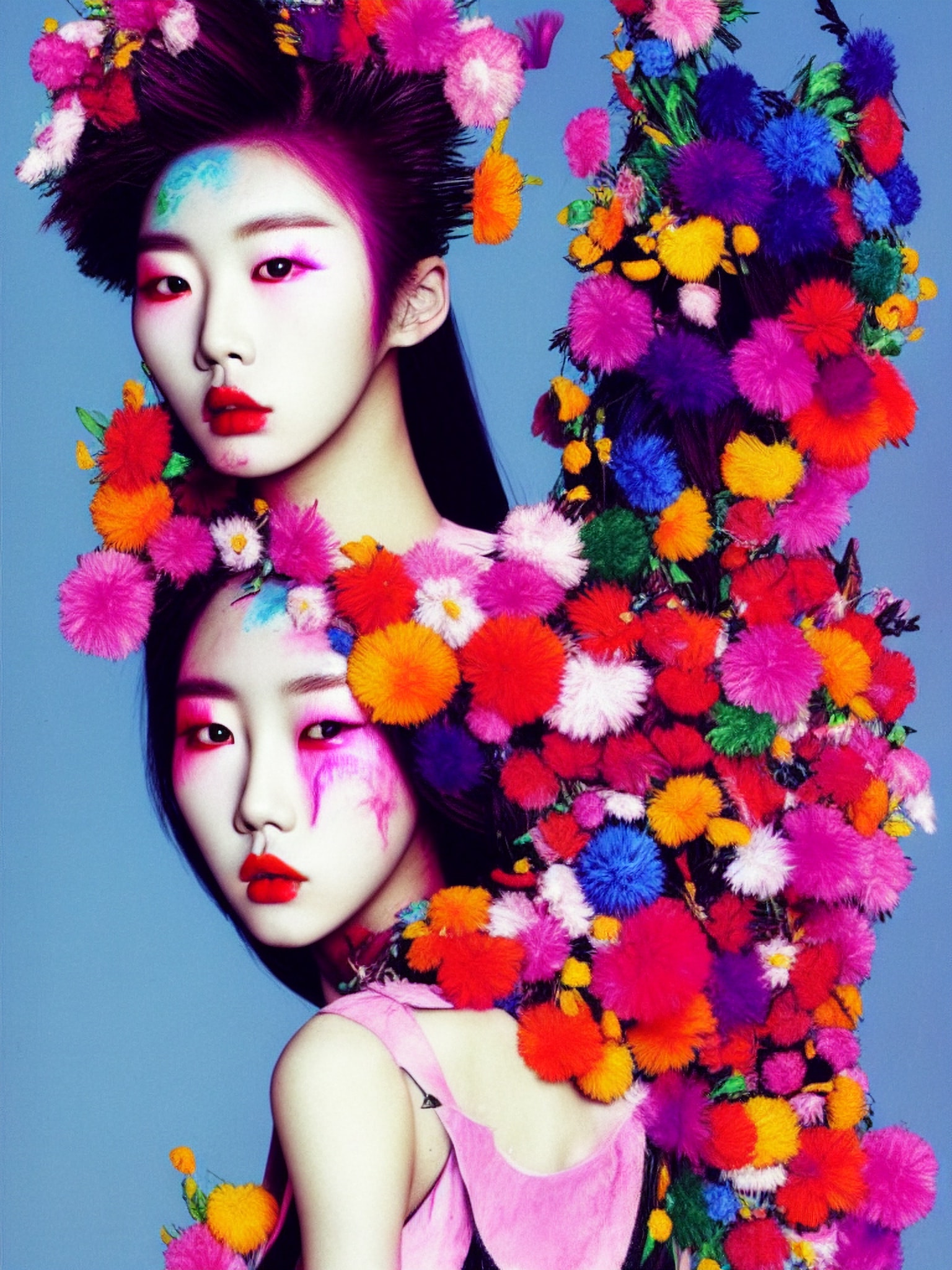 korean-fashion-model-flowers-design-2