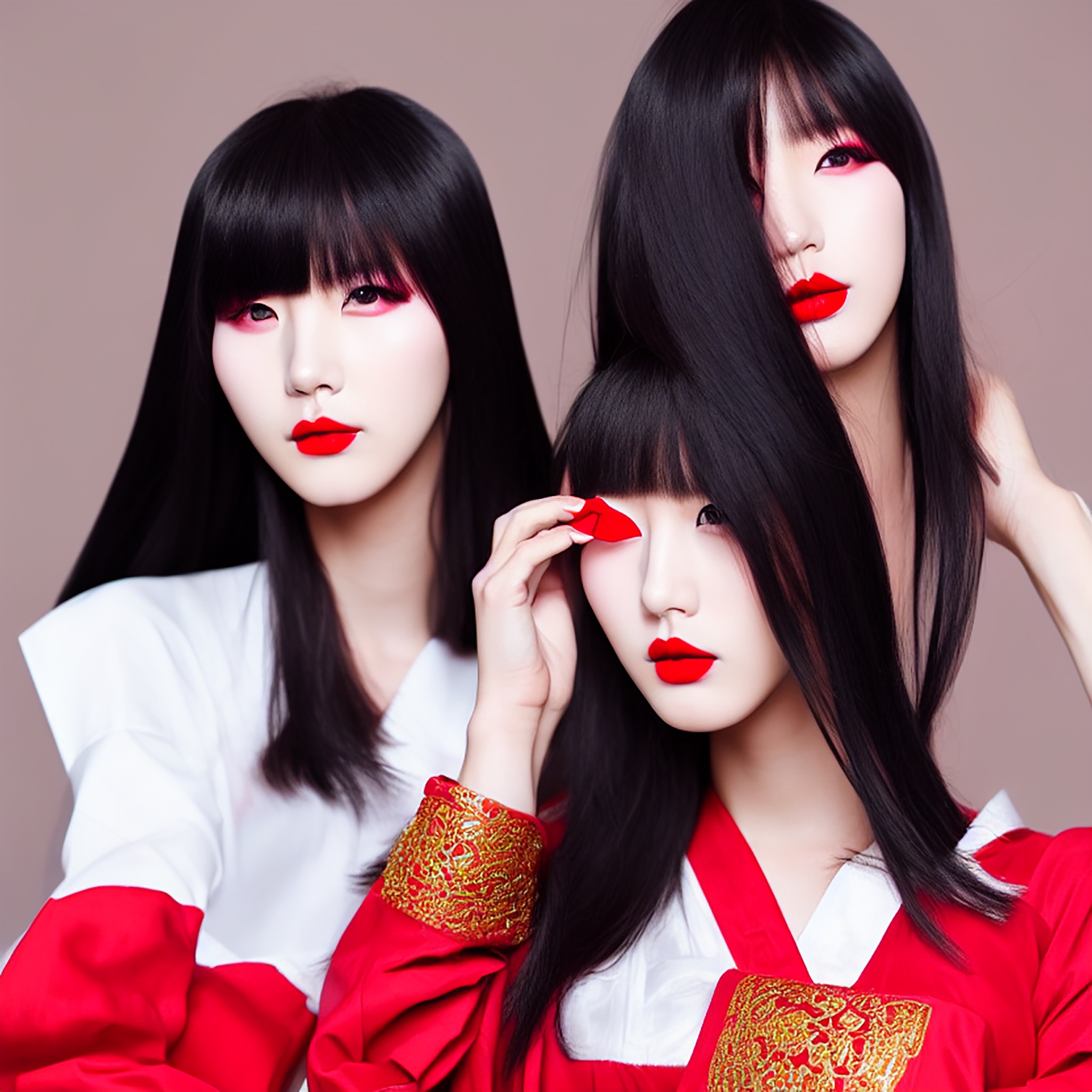 korean-model-fashion-red-clothes-black-hair-1