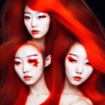 korean-model-orange-hair-wild-3