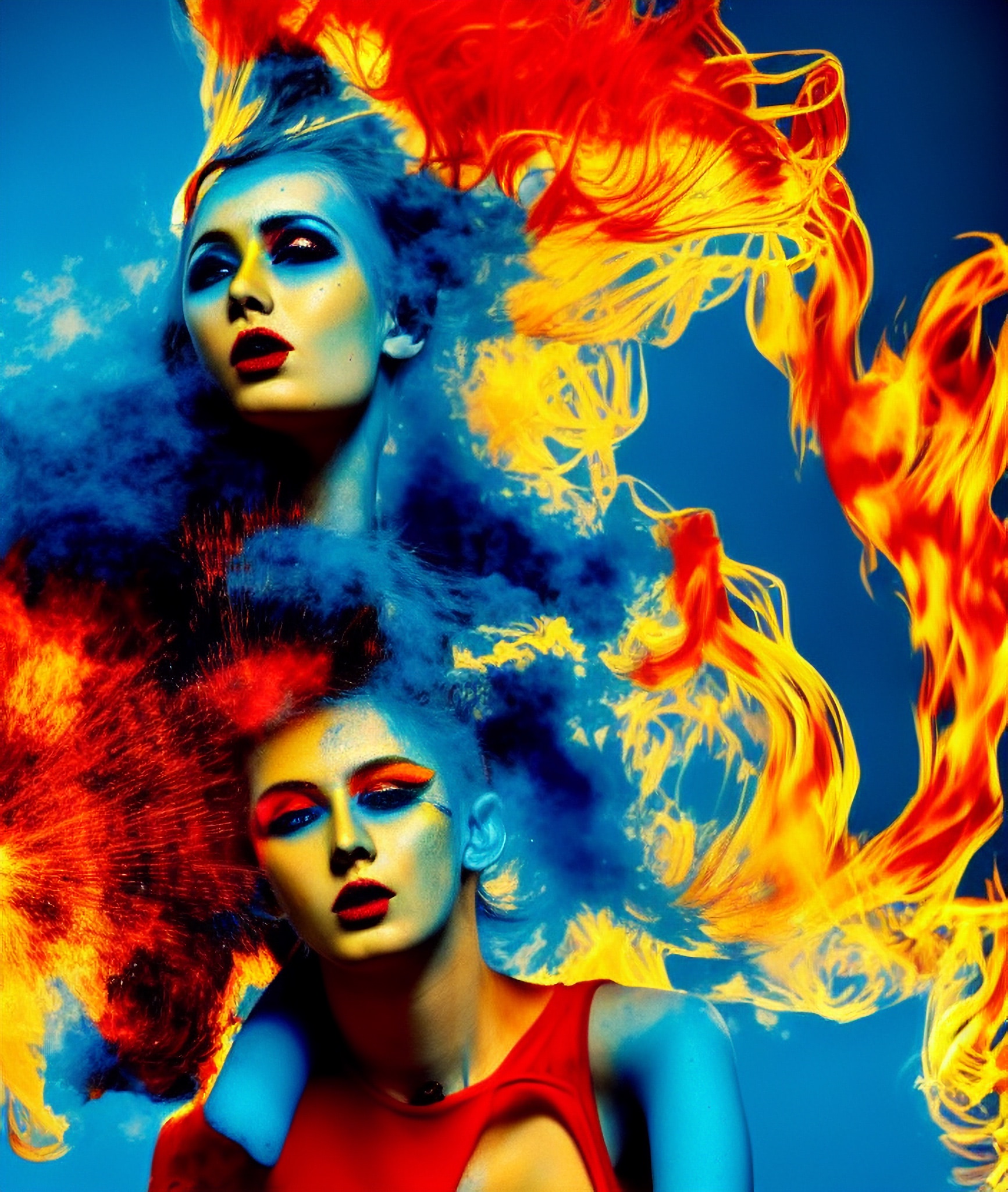 model-flame-hair-intense-artwork-ai-4