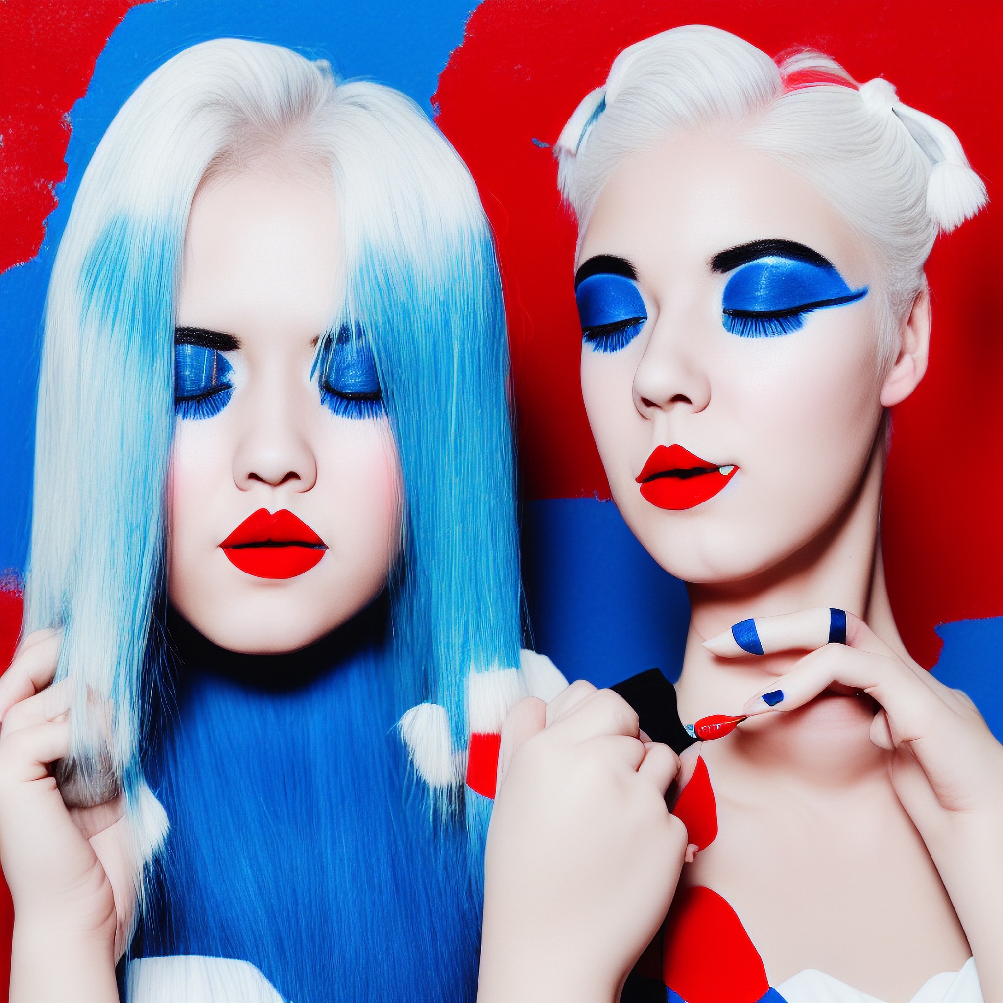 pop-art-girls-blue-red-lipstick-hair-3