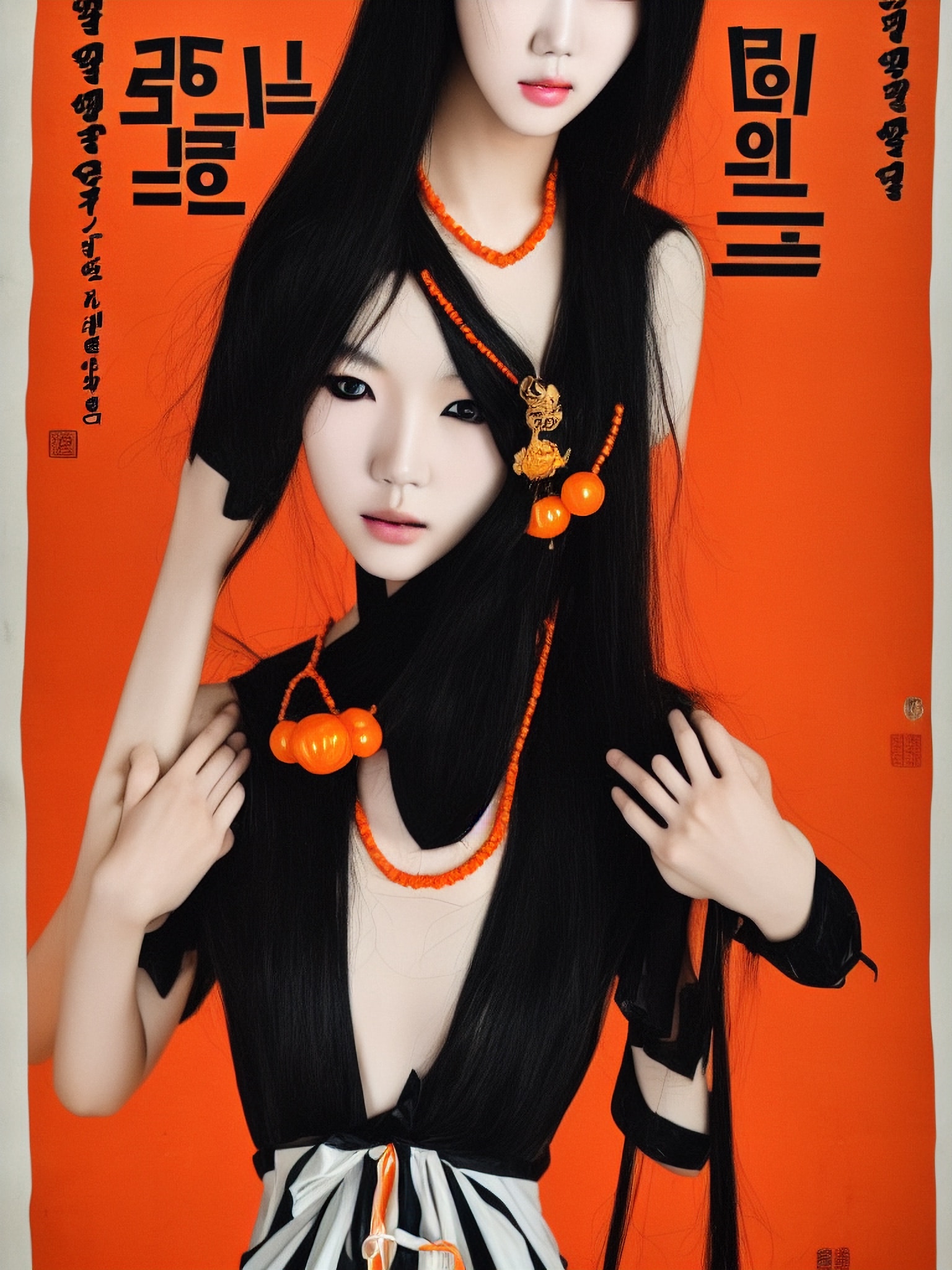 propaganda-poster-black-orange-asia-korea-3