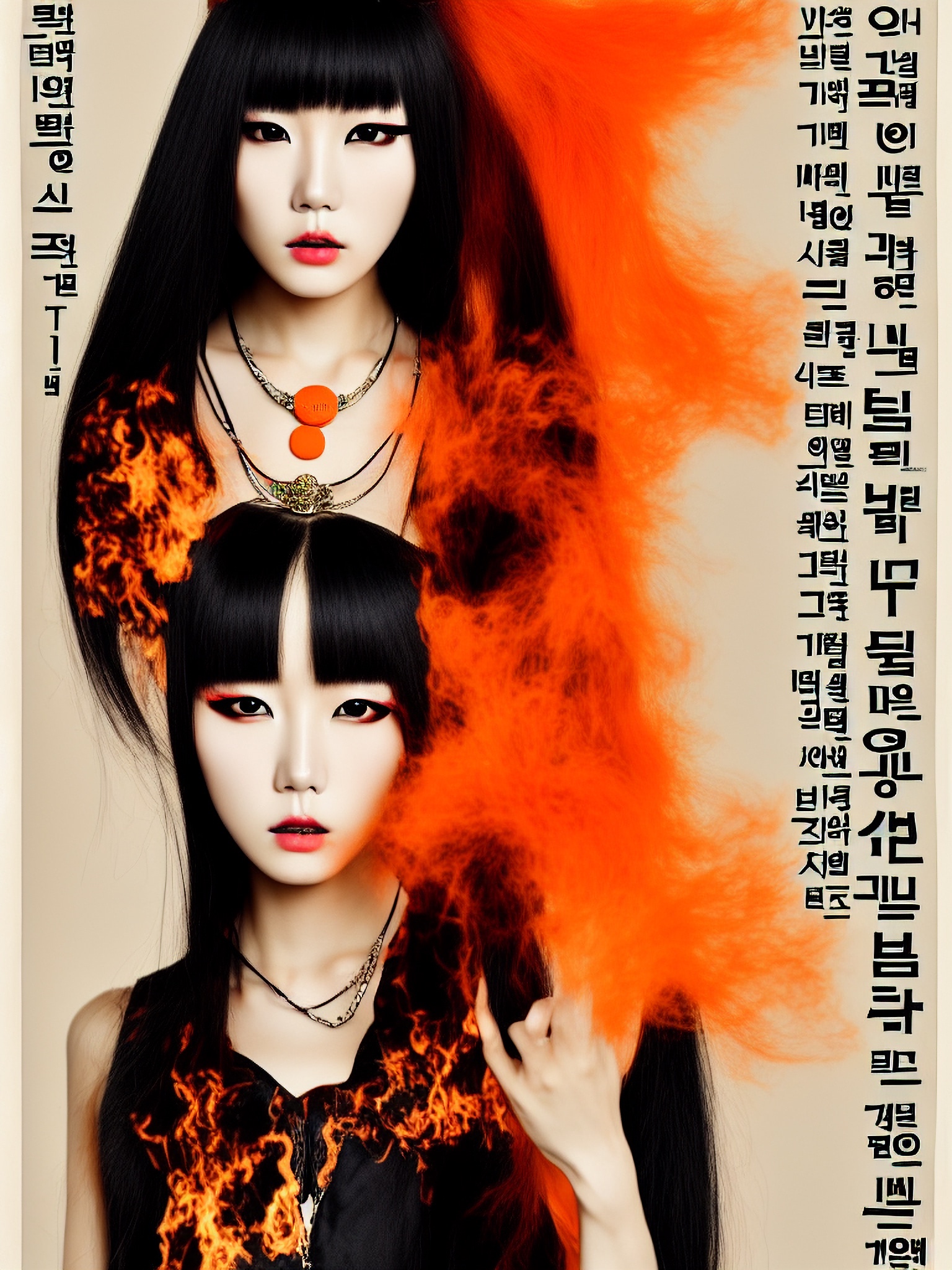 propaganda-poster-black-orange-asia-korea-4