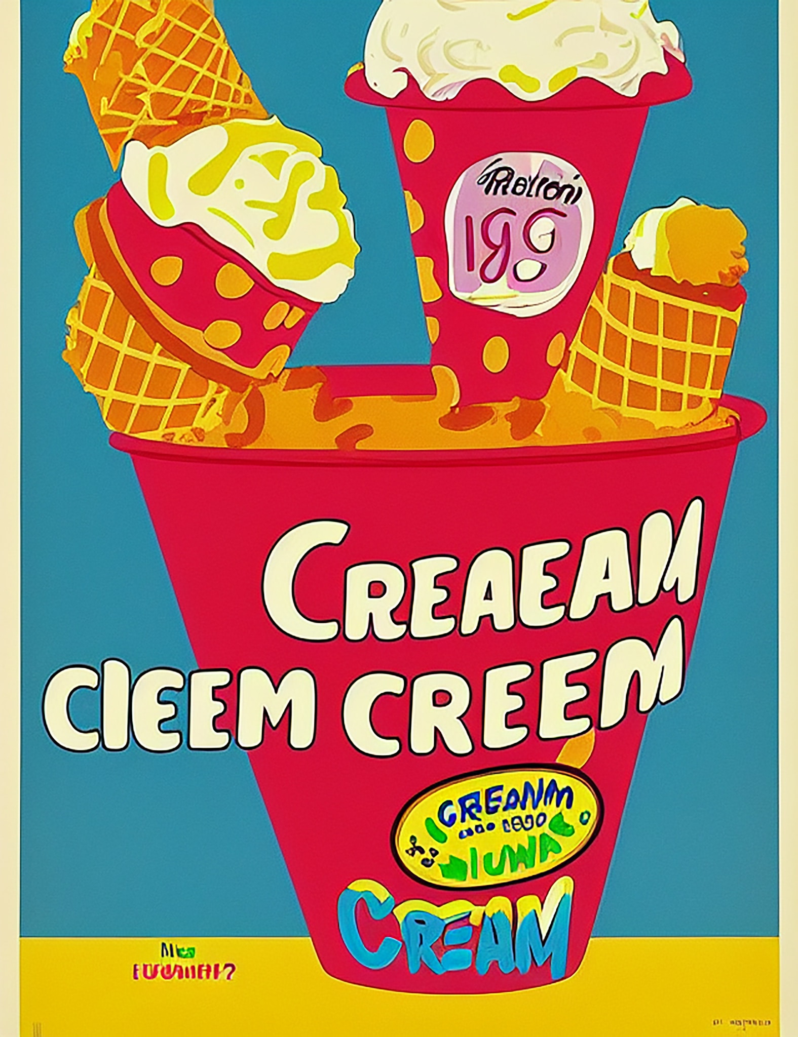 retro-german-ice-cream-80s-poster-design