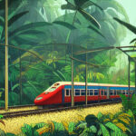 train-jungle-art