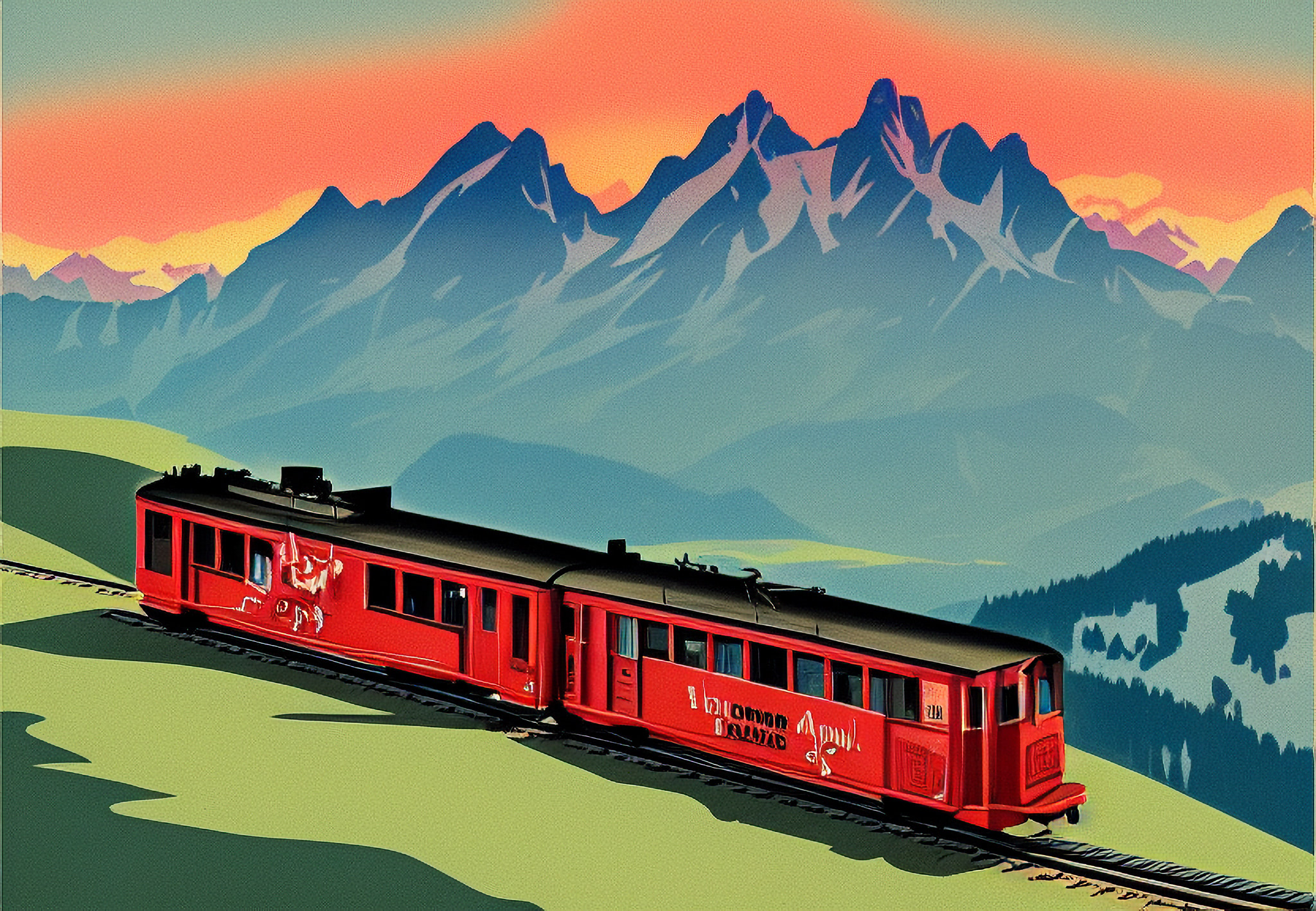 vintage-postcard-design-swiss-alps-train