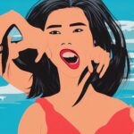 Asian-girl-with-lascivious-look-and-opened-mouth-beach-full-body-pop-art-qpvb