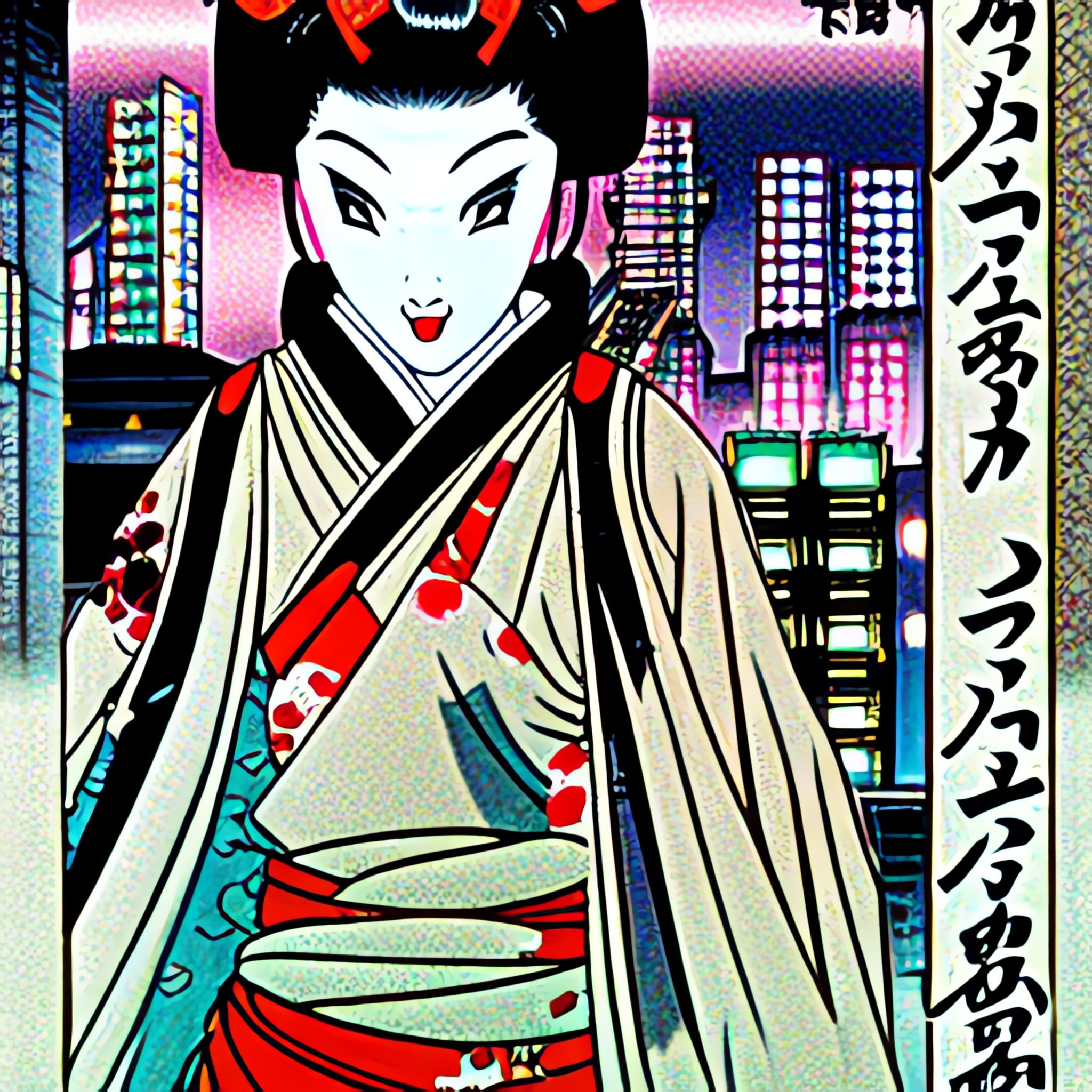 Geisha-in-the-middle-of-the-frame-Neo-Tokyo-lots-of-details-Go-Nagai-x8dx