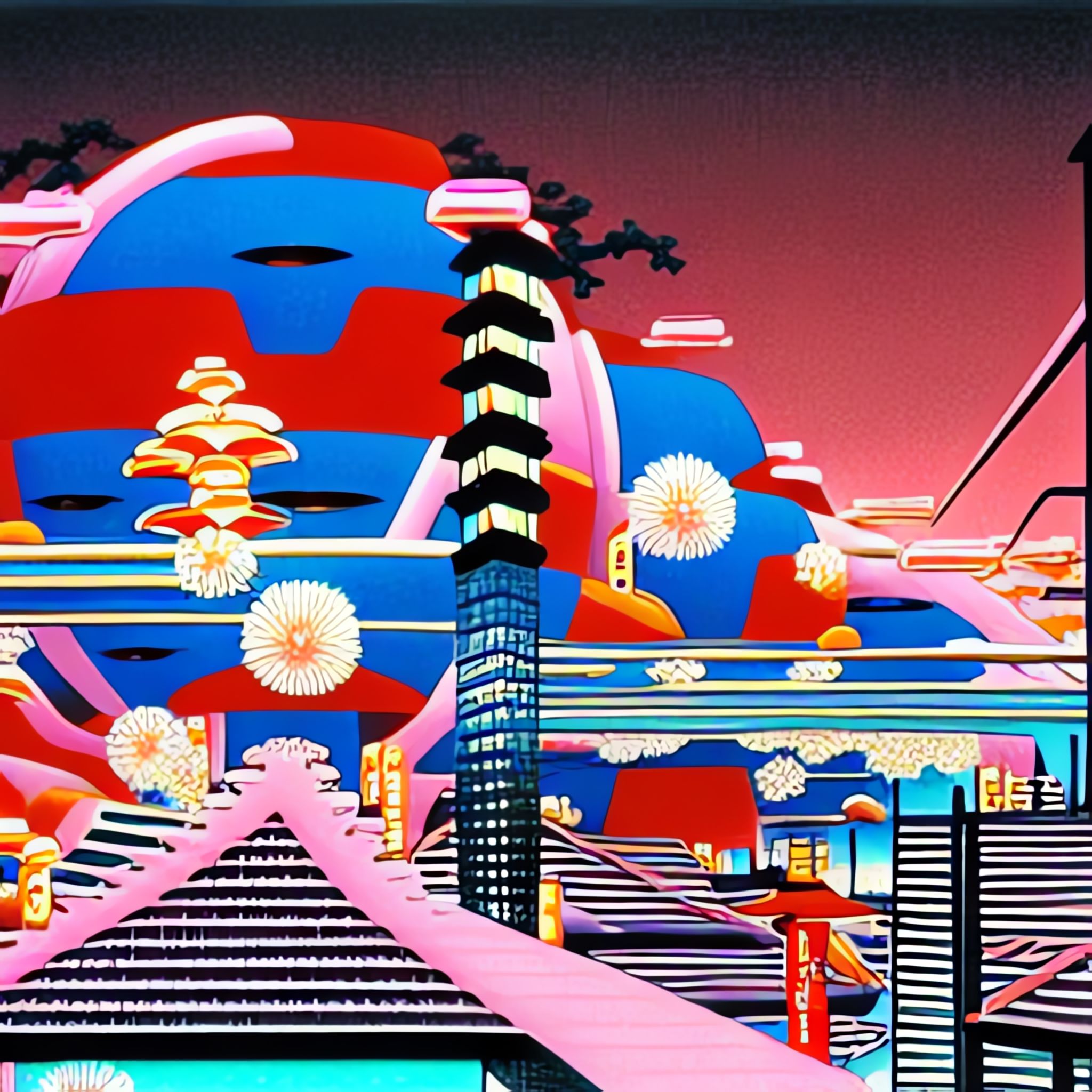 Geisha-in-the-middle-of-the-frame-Neo-Tokyo-lots-of-details-Shusei-Nagaoko-0wp2