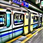 Japanese-metro-train-in-train-station-sea-side-town-Gosho-Aoyama-detailed-0icq