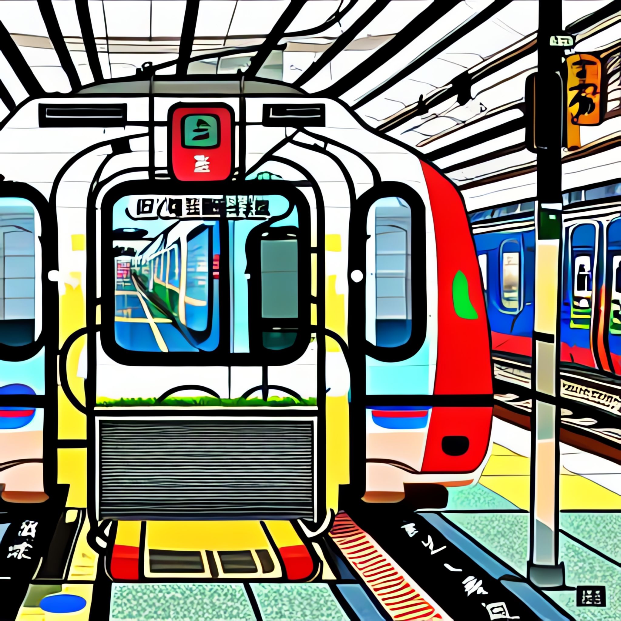 Japanese-metro-train-in-train-station-sea-side-town-Manga-Gosho-Aoyama-8k-definition-xjlh