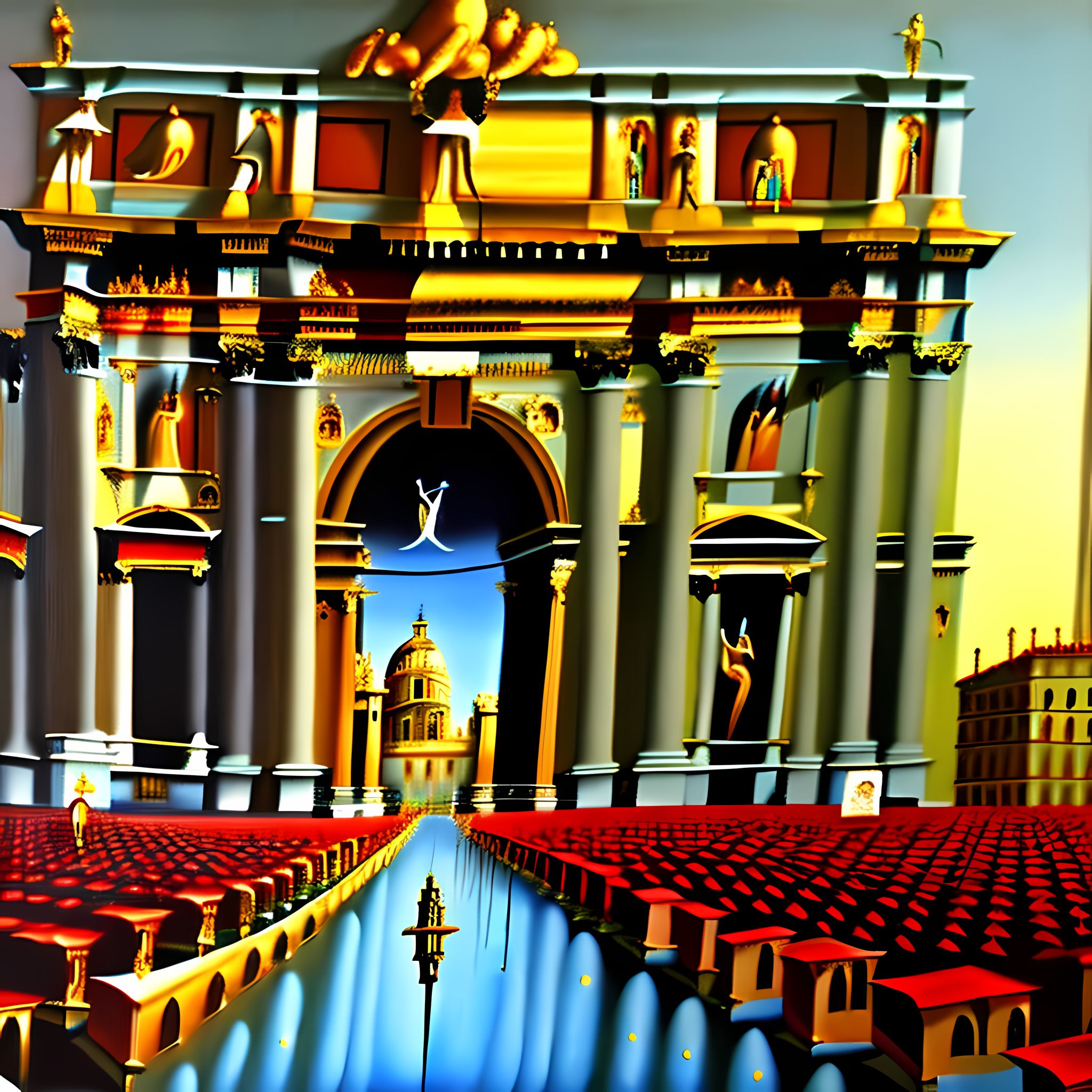 Melting-Rome-Italy-Rome-Cathedral-Historic-Dali-Painting-Surreal-r5dx