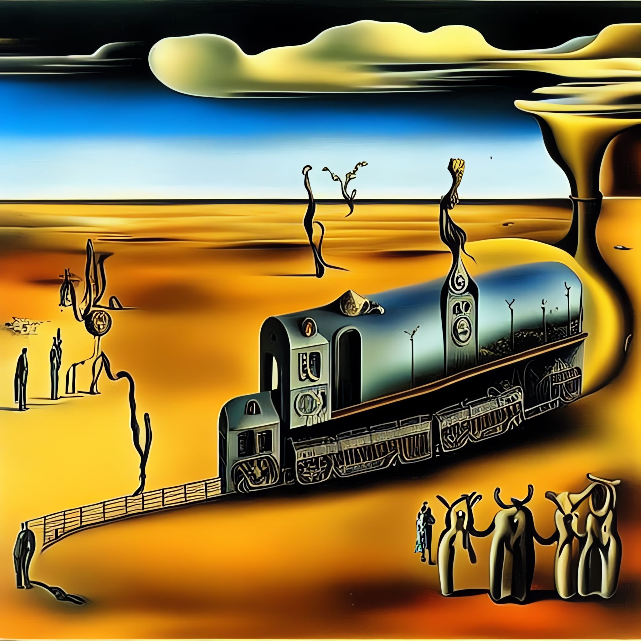 Melting-Vintage-train-Salvador-Dali-surrealism-xvw4