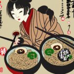 Ramen-restaurant-Japanese-girl-art-work-Japanese-food-delicious-restaurant-poster-vintage-r-s69m