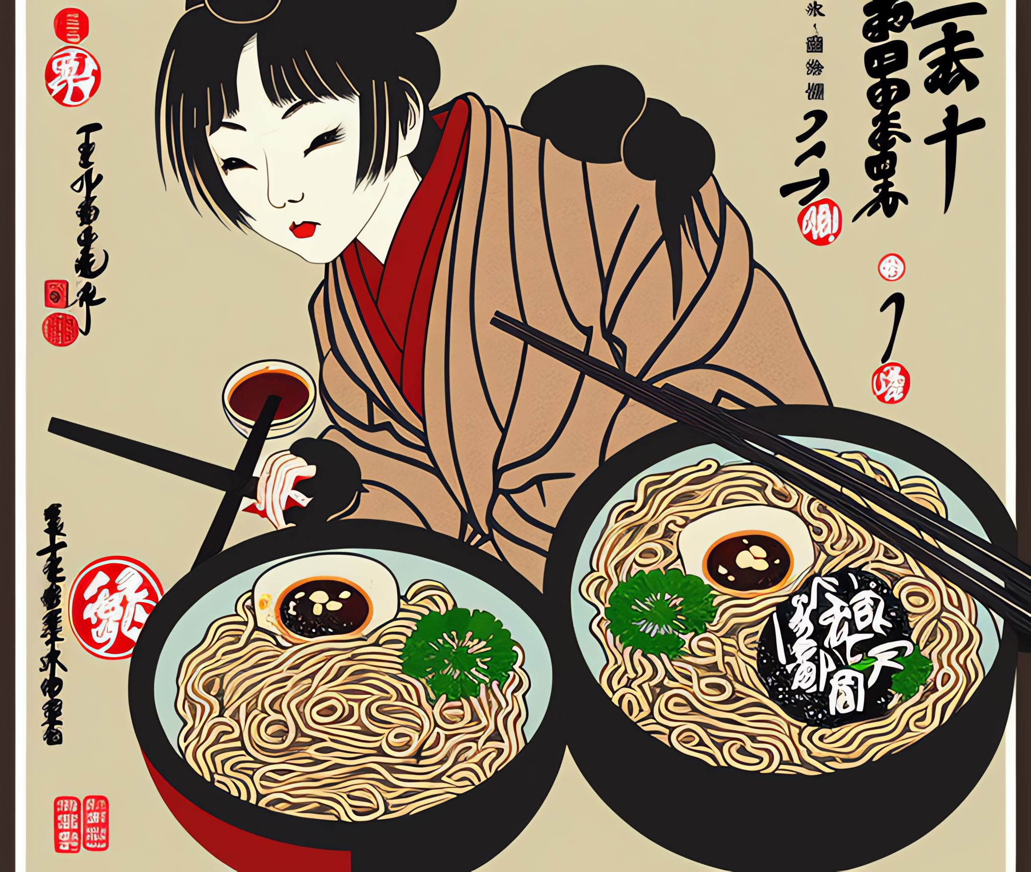 Ramen-restaurant-Japanese-girl-art-work-Japanese-food-delicious-restaurant-poster-vintage-r-s69m